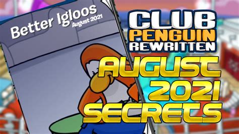 Club Penguin Rewritten Better Igloos August Catalog