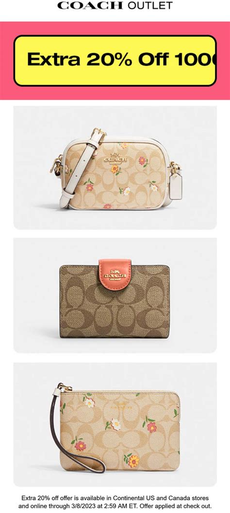 Coach Outlet Extra 20 Off Coupon Printable