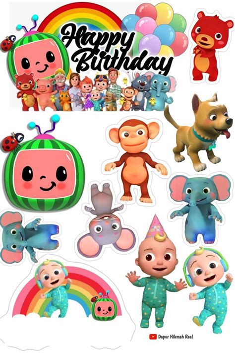 Cocomelon Cake Toppers Printable