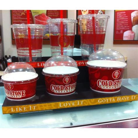 Cold Stone Size Chart