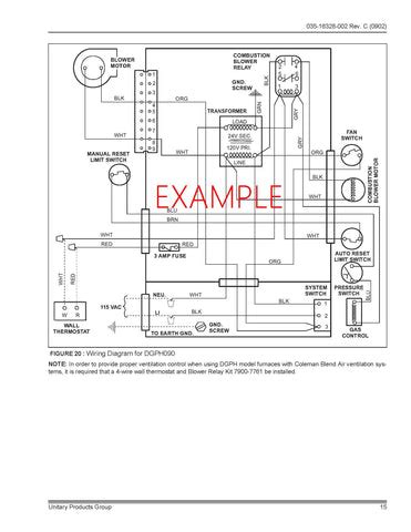 Coleman 3400 Series Wiring Diagram