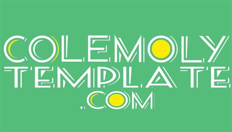 Colemoly Label Template