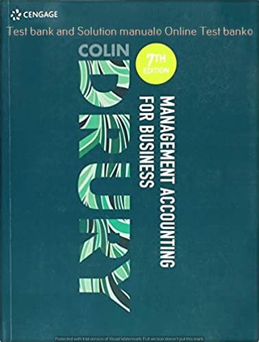 Colin Drury 7th Edition Solution Manual