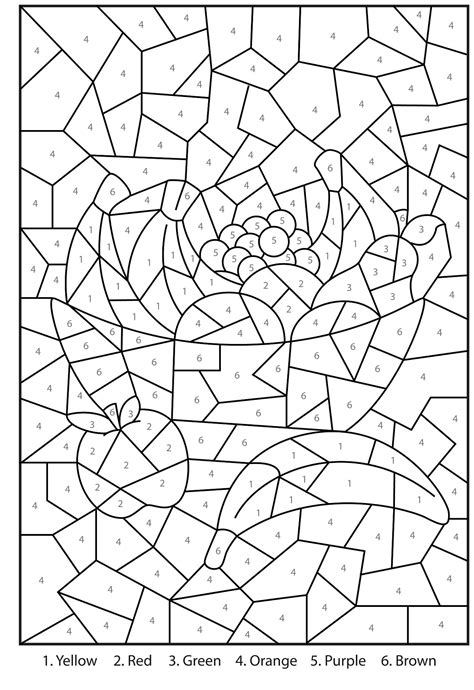 Color By Number Find The Hidden Pictures Free Printable