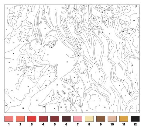 Color By Number Printable For Adults
