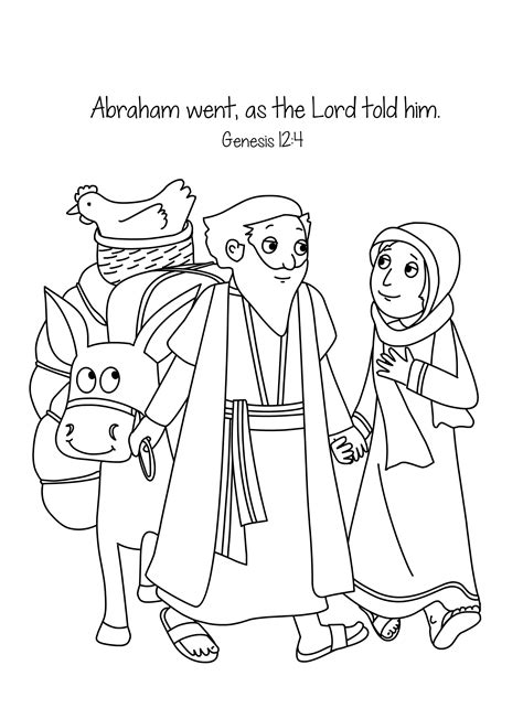 Color Pages For Sarah And Abraham Printable