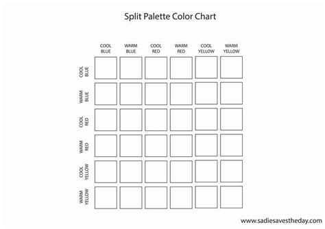 Color Palette Template Blank