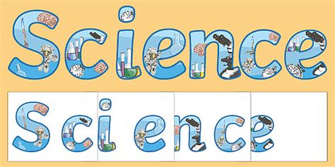 Colored Printable Letters For A Science Board