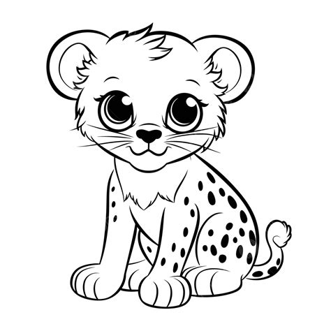 Coloring Picture Of A Cheetah