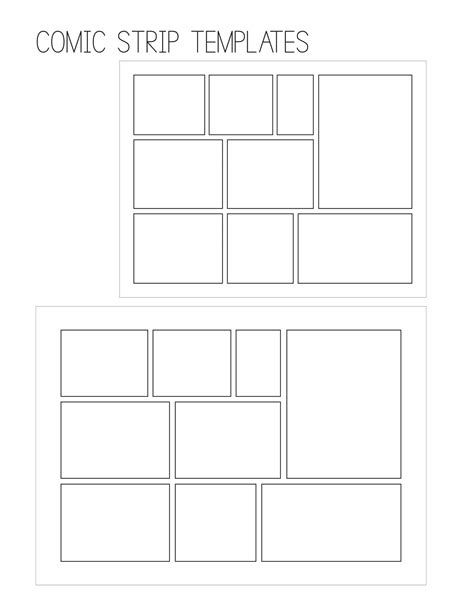 Comic Strip Template Free Download