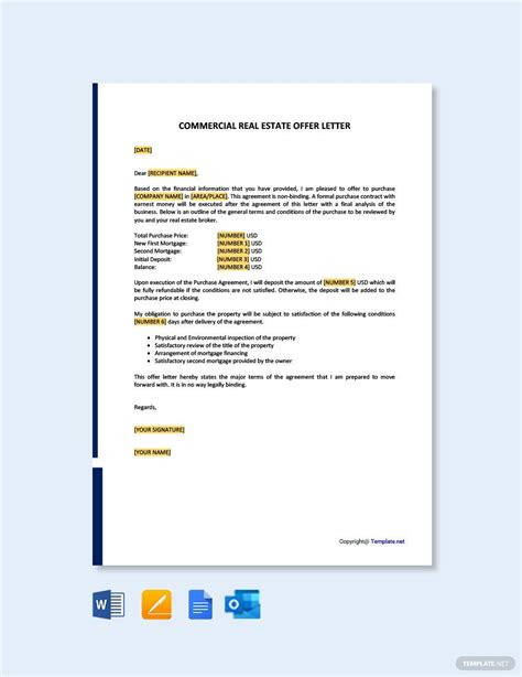 Commercial Offer Template