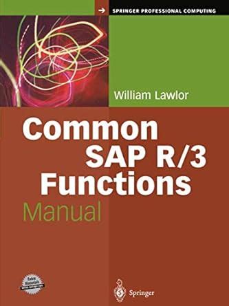 Common Sap R 3 Functions Manual Ebook