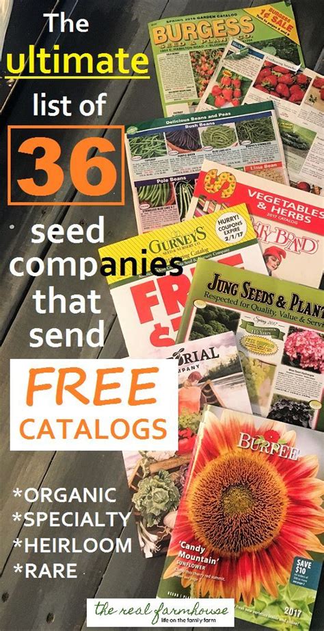 Companies That Send Seed Catalogs By Mail