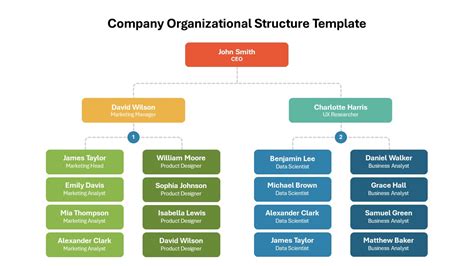 Company Structure Chart Template