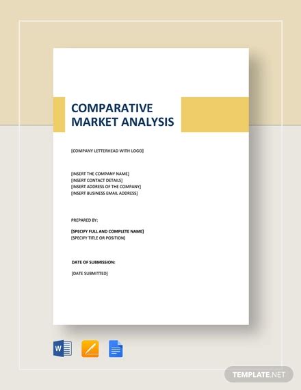 Comparative Market Analysis Real Estate Template