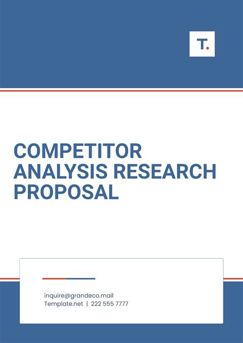 Competitor Research Report Template