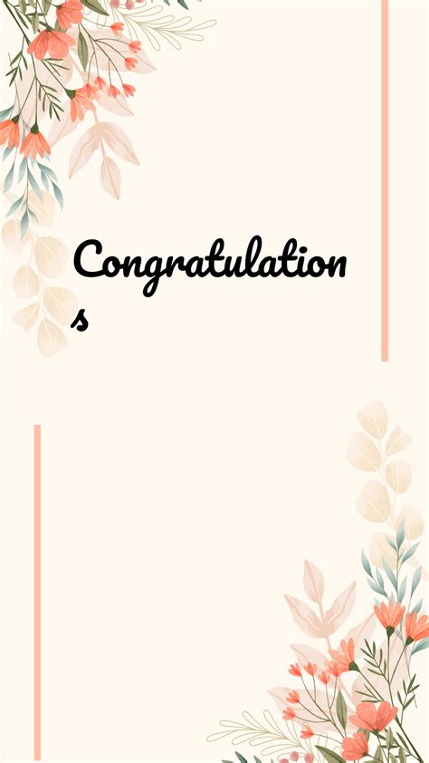 Congratulations Template Card