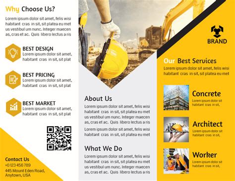 Construction Leaflet Template
