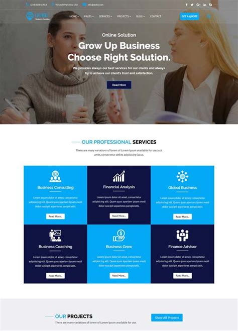 Consulting Web Design Templates