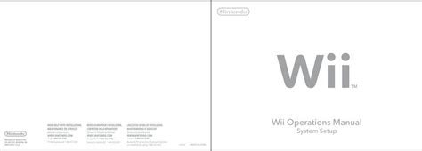 Consumer Service Number For Wii Operations Manual