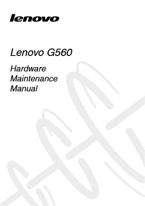 Containslenovo G560 Service Manual