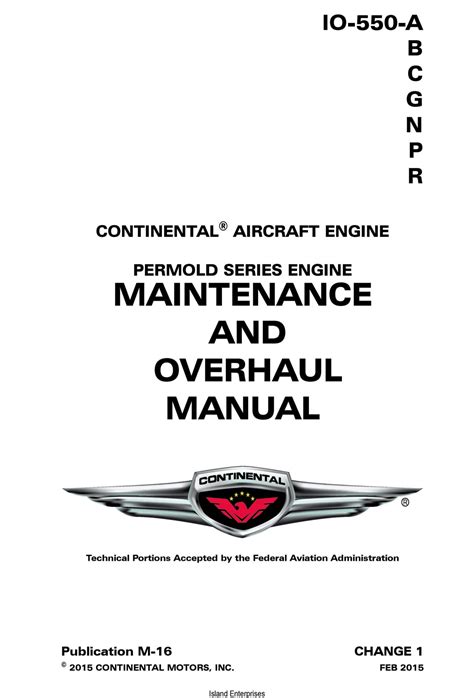 Continental Io 550 Aircraft Engine Overhaul Service Manual