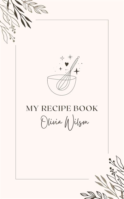 Cookbook Cover Template