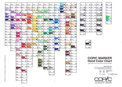 Copic Sketch Color Chart