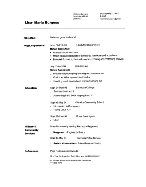 Copy Paste Resume Template