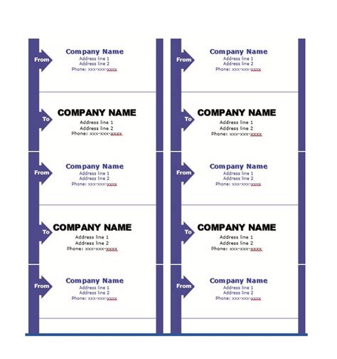 Corporate Express Label Template