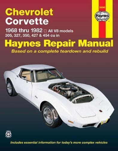 Corvette C3 Service Repair Manual Instant Download 1968 1982