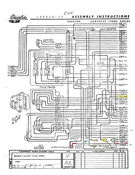 Corvette Wiring Schematic Diagrams Manual 1953 1982