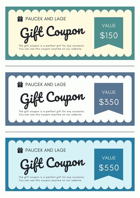 Coupon Gift Template
