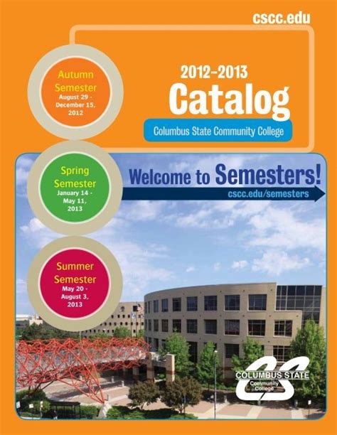 Course Catalog Columbus State Community College
