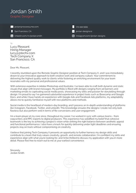 Cover Letter Template Creative