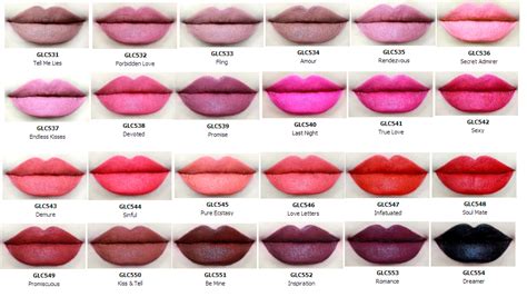 Covergirl Lipstick Color Chart