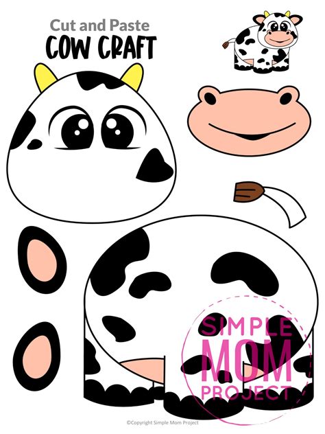 Cow Cutout Template