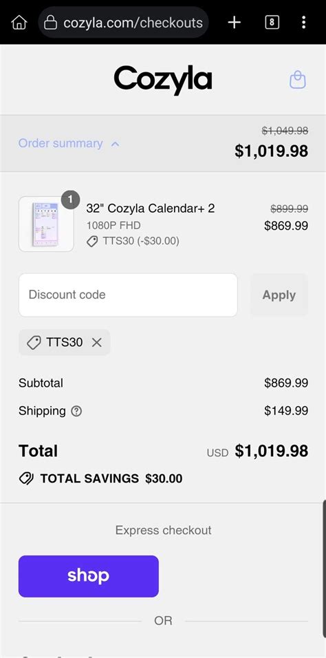 Cozyla Calendar Discount Code