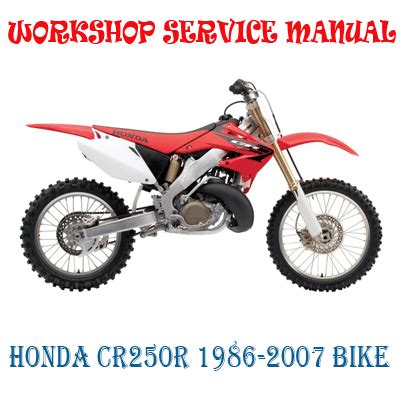 Cr250r Honda Repair Service Manual Cr 250r Instant Download