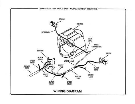 Craftsman Saw Wiring Diagram