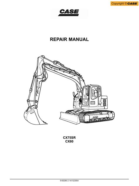 Crawler Excavator Cx75sr Cx80 Tier 3 Service Manual