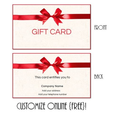 Create A Gift Card Template