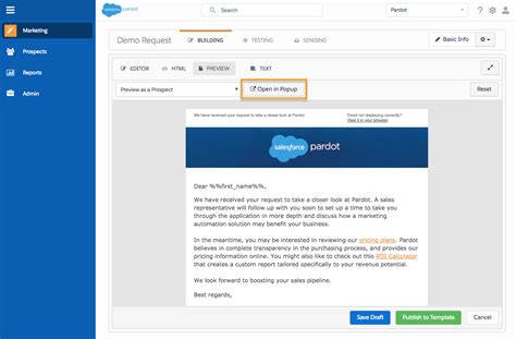 Create Email Template In Salesforce