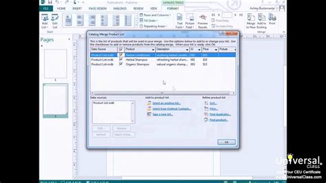 Create Updateable Print Catalog In Publisher 2013