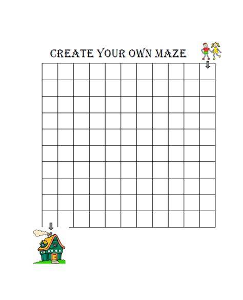 Create Your Own Maze Printable