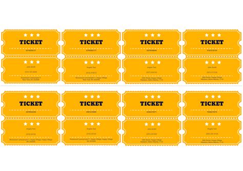 Create Your Own Tickets Template Free