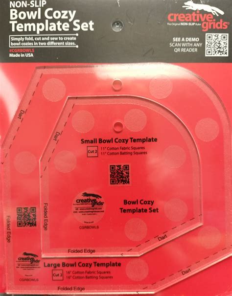 Creative Grids Bowl Cozy Template Set