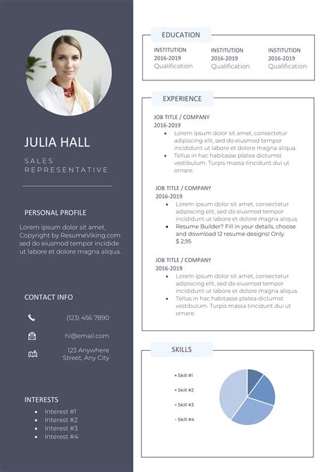 Creative Resume Templates Free