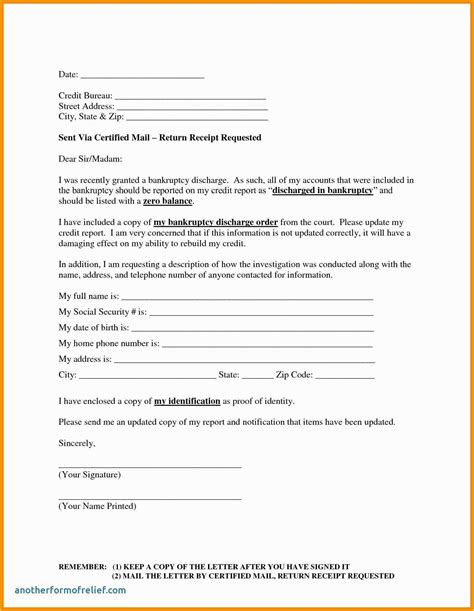 Credit Repair Letter Templates