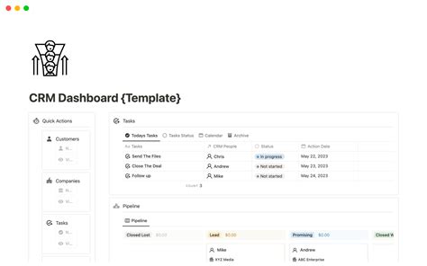 Crm Notion Template Free